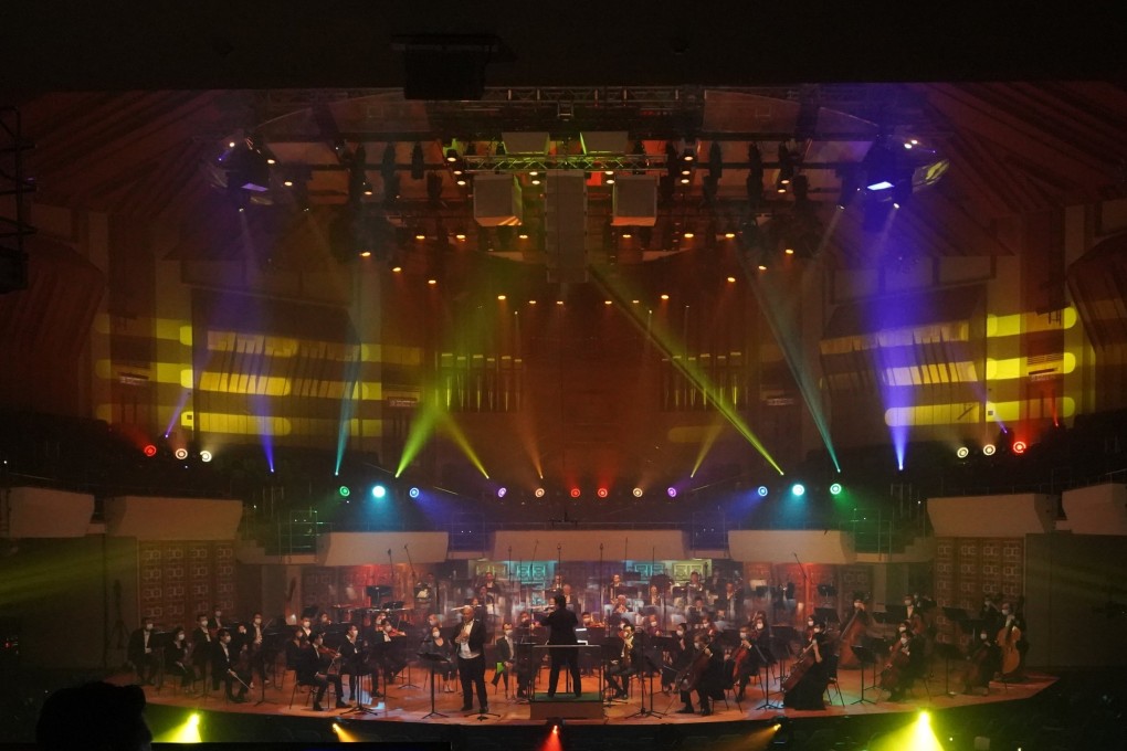 The Hong Kong Philharmonic Orchestra perform during Swire Symphony Under The Stars in 2020. The event returns for another concert this year at the Central Harbourfront. Photo: Hong Kong Philharmonic/Christine Cheuk