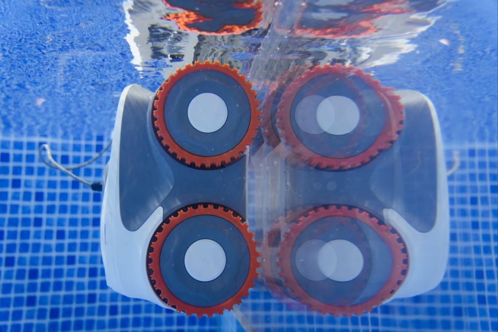 A robotic pool cleaner designed by Chinese manufacturer Sublue on display at the CES tech show in Las Vegas in January. Photo: AP