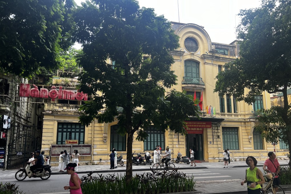 The office building of Hanoi’s first Communist Party newspaper, the Hanoi Moi, is a popular background for Instagram photos. 
The capital city is a symbol of Vietnam’s resilience after centuries of war and colonialism. Photo: Erika Na