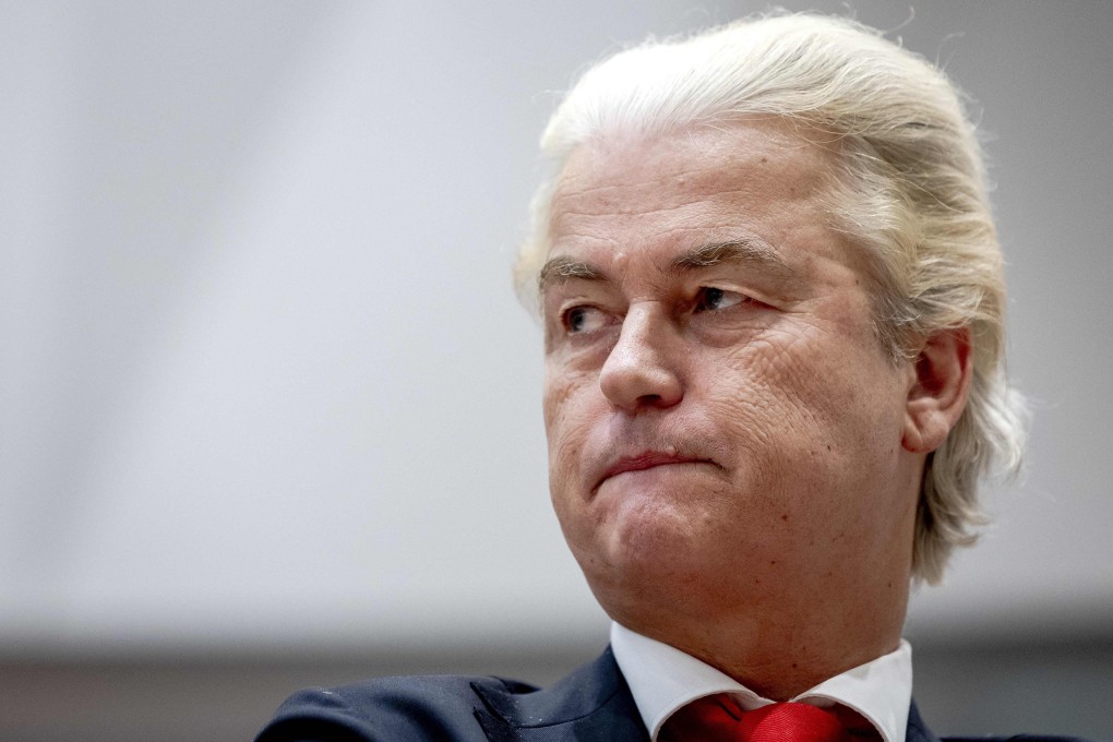 Dutch MP Geert Wilders looks on before a debate in the Lower House on Wednesday on the attacks on Israeli fans after a football match in Amsterdam last week. Photo: AFP