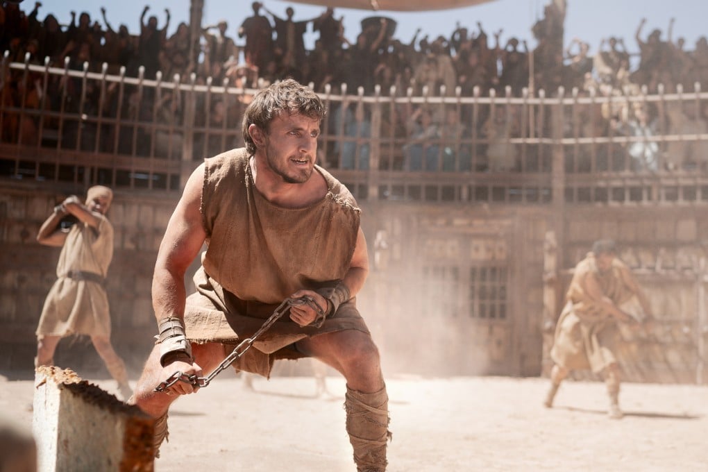 Paul Mescal as Lucius in a still from Gladiator II. Photo: Paramount Pictures