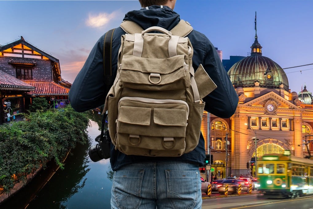 A student from China makes weekly trips to Australia for a single university class because he misses his partner back home. Photo: SCMP composite/Shutterstock