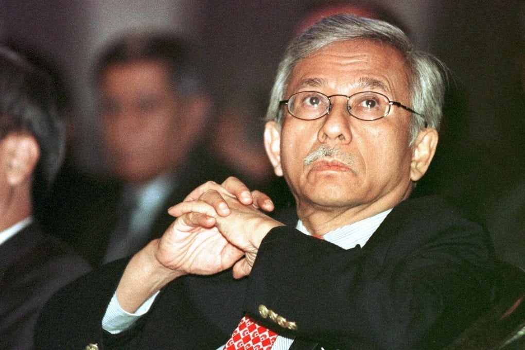 Malaysia’s then-finance minister Daim Zainuddin at an international Islamic banking summit held in Kuala Lumpur in 2001. Photo: AFP