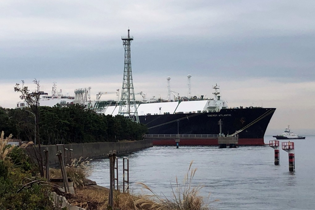 An LNG tanker at the Negishi LNG Terminal, which is jointly operated by Tokyo Gas and JERA, in Yokohama, in 2019. Japan is persuading nations in the region to consider developing more LNG infrastructure when much of the world is sounding the alarm about such projects. Photo: Reuters