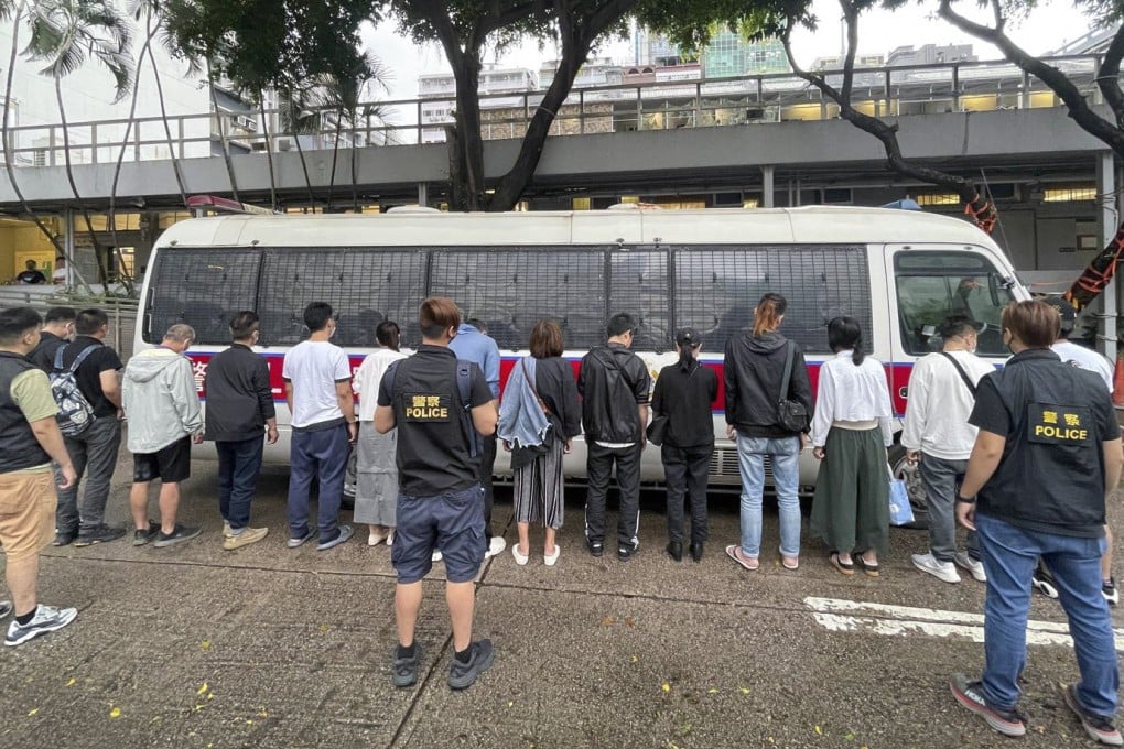 Sixteen people have been arrested in a raid on a gambling den. Photo: Handout