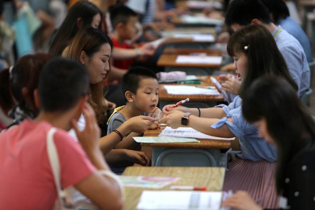 The number of students applying for aided and government primary schools through the allocation system has fallen for five consecutive years. Photo: Winson Wong