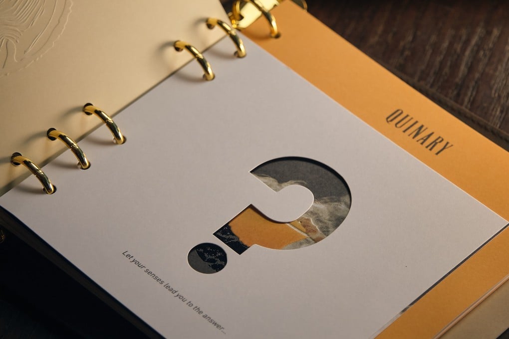 Quinary’s Texture menu. Photo: Handout