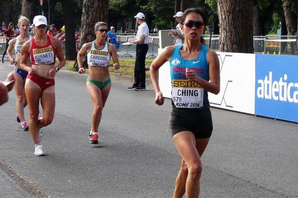 Racewalker Ching Siu-nga was the last Hong Kong athlete to qualify for an Olympic Games by results or world ranking, when she made it to Tokyo in 2021. Photo: Facebook