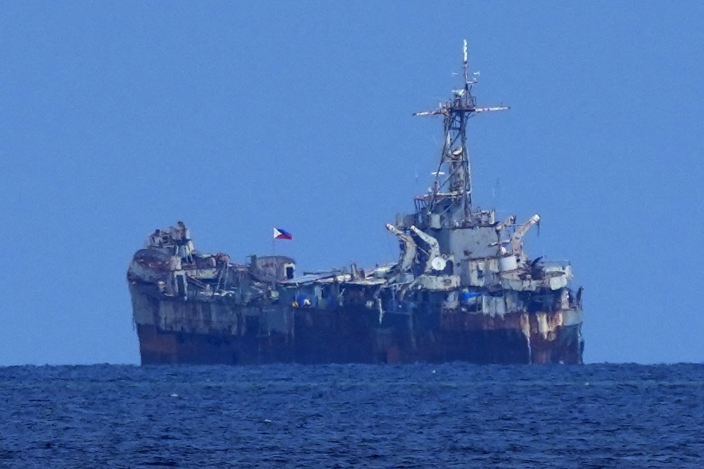 The Philippines occupied the Second Thomas Shoal by permanently beaching a warship in its shallows in 1999. Photo: AP