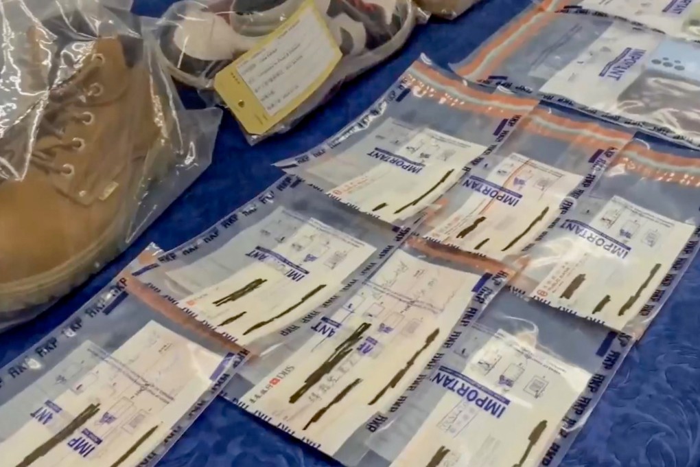 Evidence seized during the operation earlier this week. Photo: Hong Kong Police