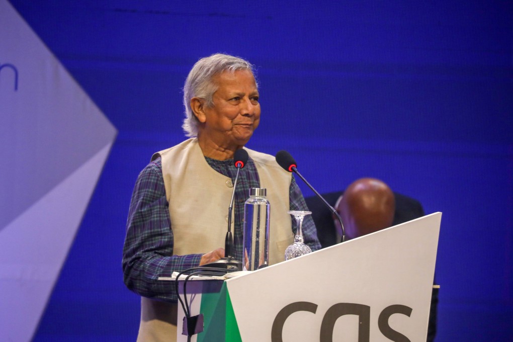 Bangladesh interim government Chief Adviser Professor Dr. Muhammad Yunus addresses the Bay of Bengal Conversation (BOBC) in Dhaka, Bangladesh, on Saturday. Photo: EPA-EFE