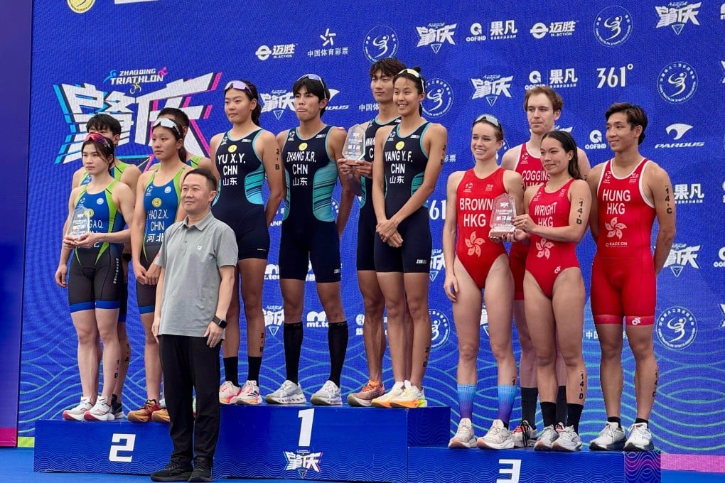 Hong Kong’s relay team finished third at the China national championships. Photo: HKTA