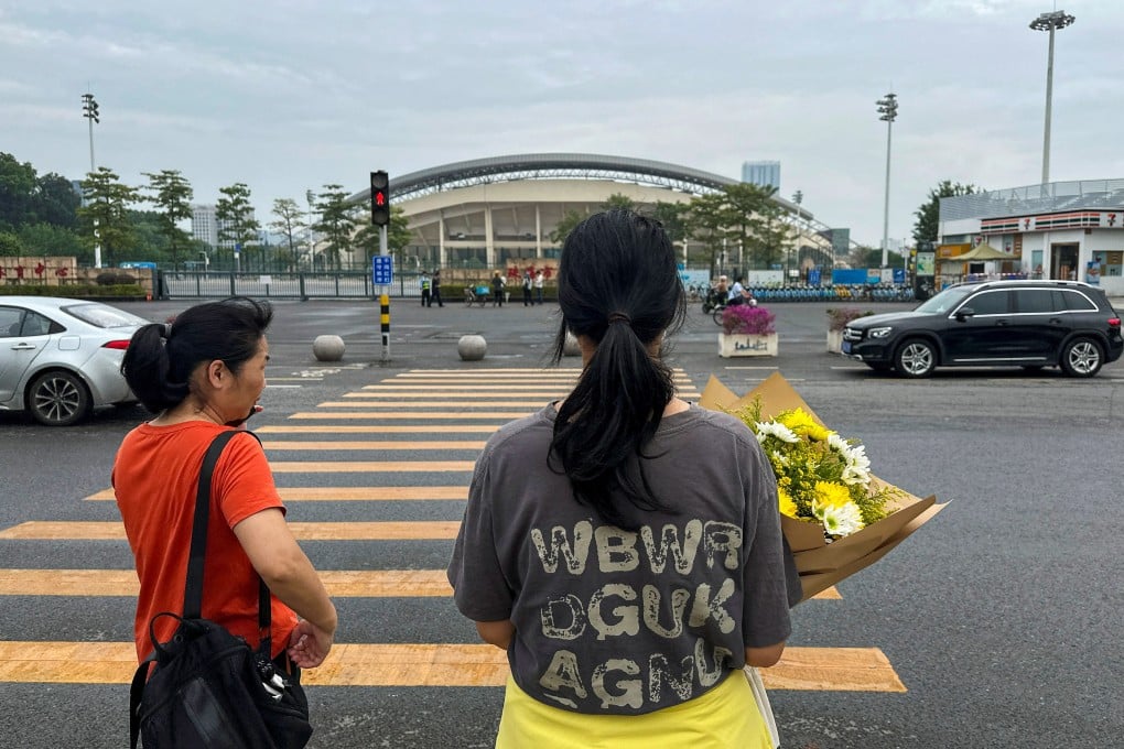 Authorities have moved floral tributes to the victims inside.Photo: Reuters