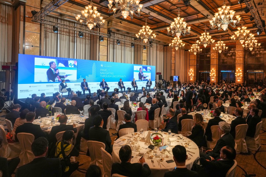 Eddie Yue, CEO of Hong Kong Monetary Authority, led a discussion in the first edition of the Summit in November 2022. Photo: Sam Tsang