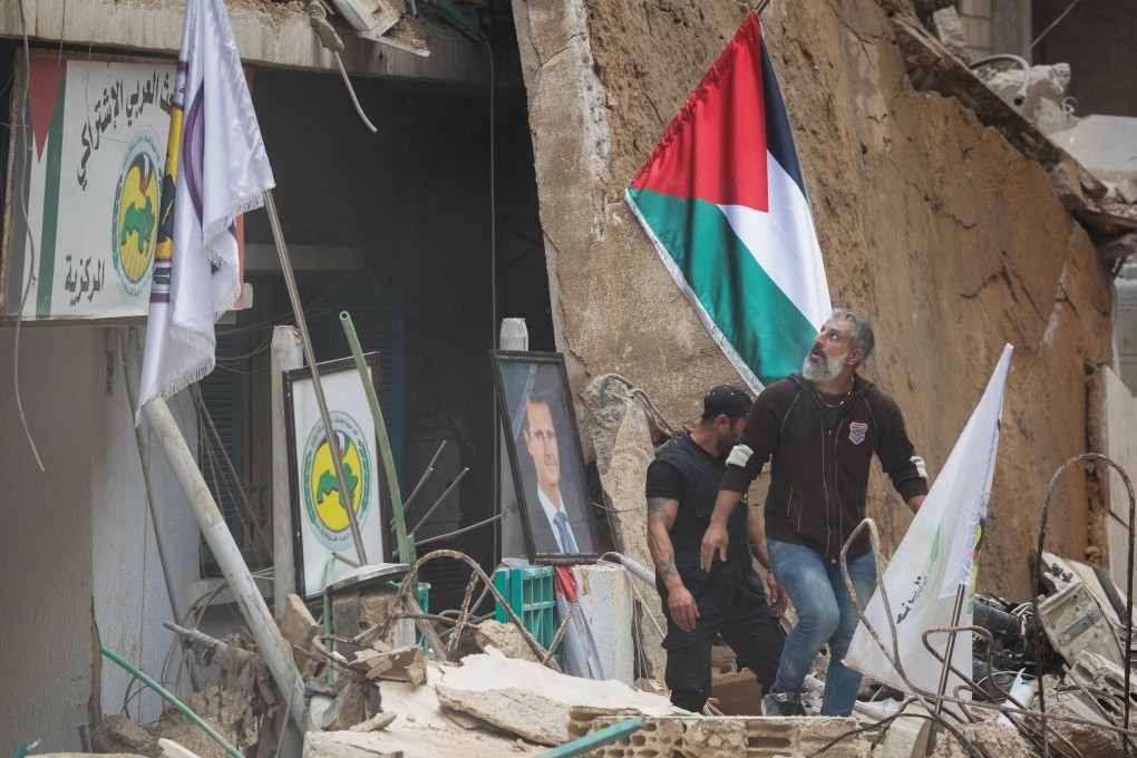 The aftermath of an Israeli strike on a building that killed Hezbollah’s media relations chief Mohammad Afif in Beirut, Lebanon. Photo: Reuters