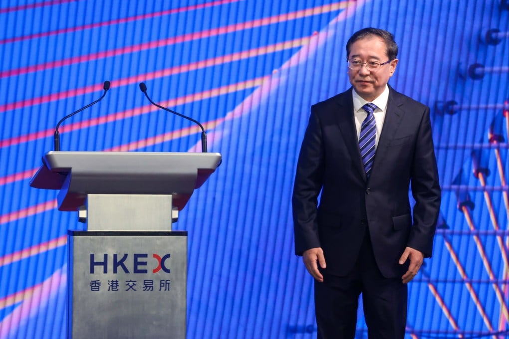 CSRC Vice-Chairman Li Ming appears at the HKEX Connect Summit in Hong Kong on November 18, 2024. Photo: Jonathan Wong
