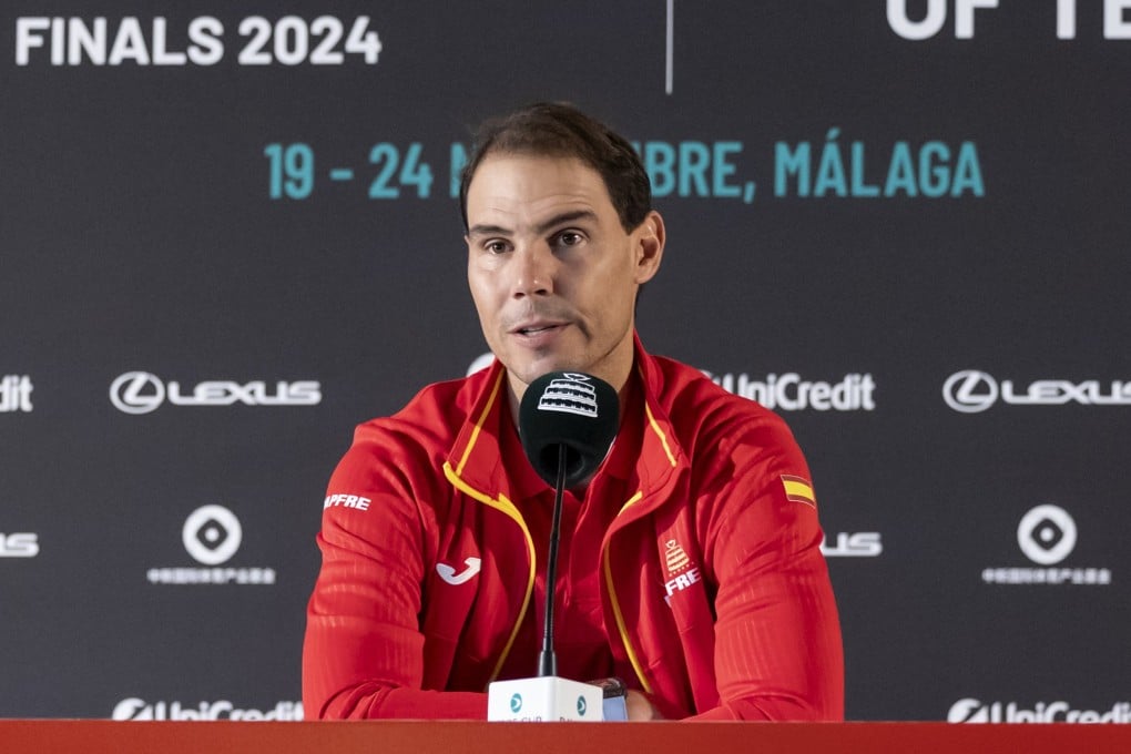 Rafael Nadal said at a press conference that he had not traveled to Malaga with the Spanish team “to retire”, but to try to help the team. Photo: EPA-EFE