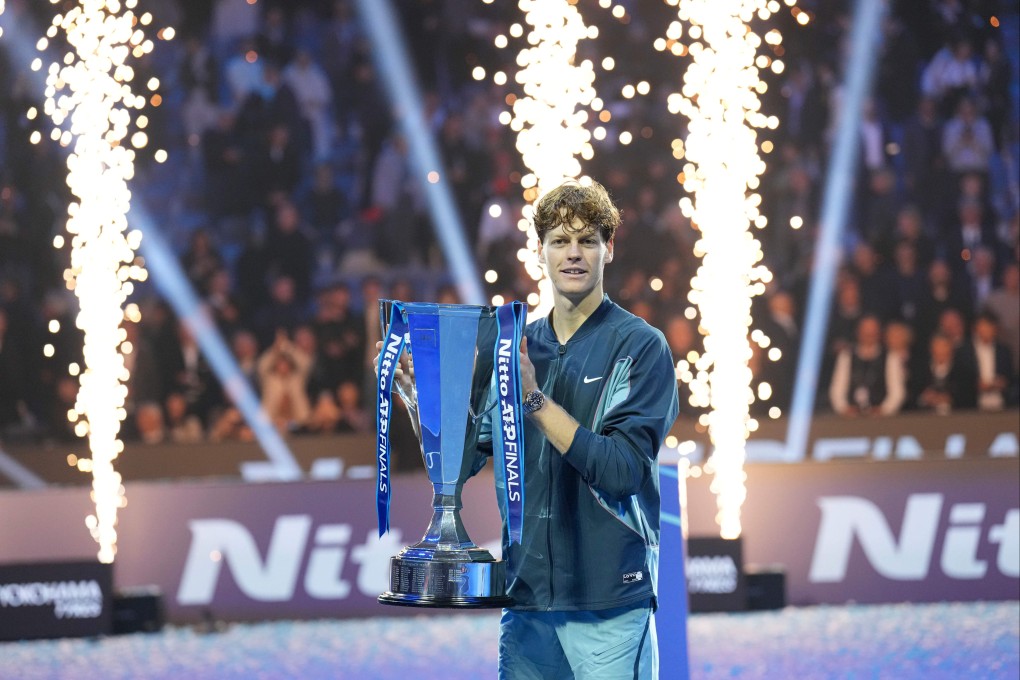 Jannik Sinner’s win in Turin, where he also won US$4.8m for winning all his matches, capped off a year when he also won his first two grand slam titles and finished as the year-end No 1. Photo: Xinhua