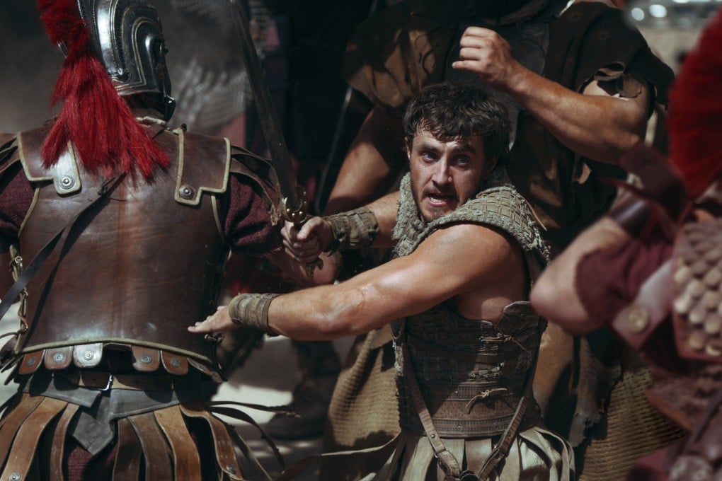 Paul Mescal plays Lucius in Gladiator II. He has expressed excitement at the prospect of filming a Gladiator III, which director Ridley Scott confirmed is in the works. Photo: Paramount Pictures.