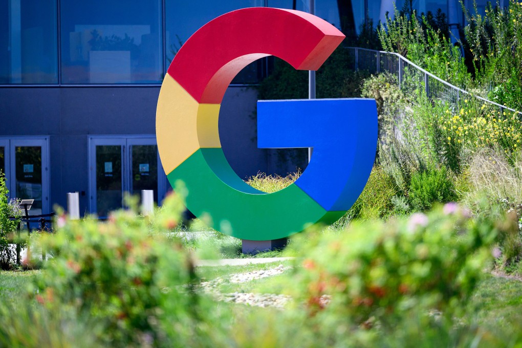 A large Google logo is seen at the company’s Bay View campus in Mountain View, California. Photo: AFP/Getty Images/TNS