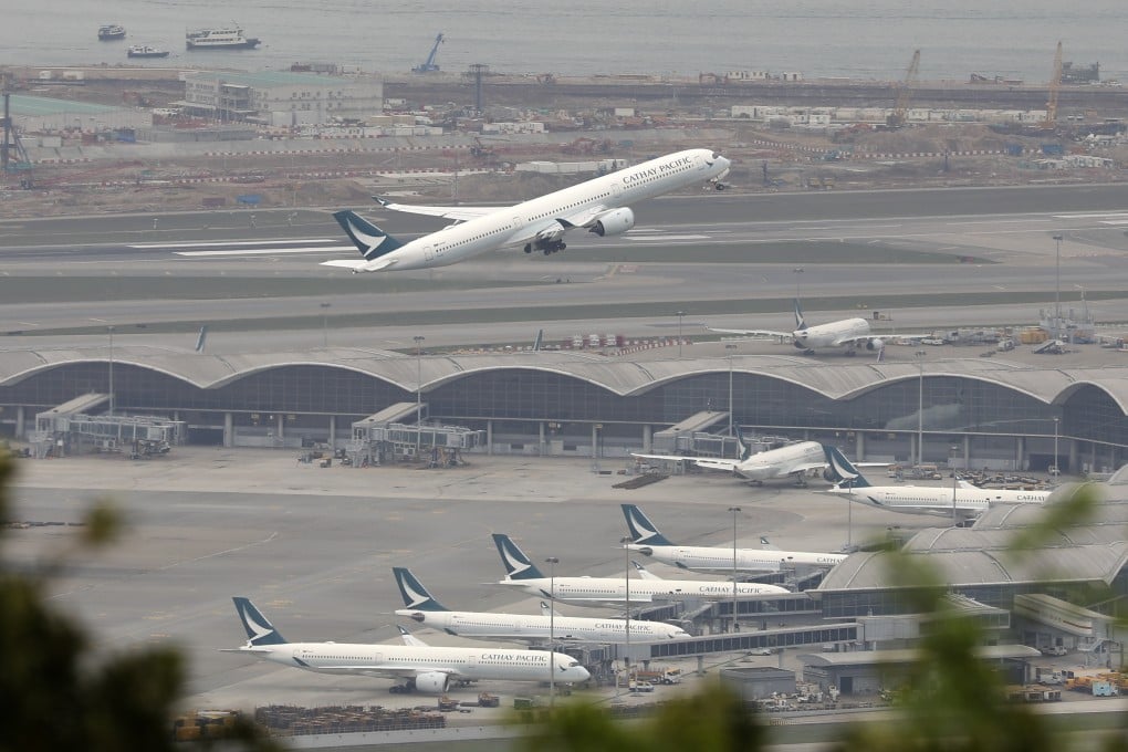 A Cathay Pacific Airways plane takes off from Hong Kong International Airport in Chek Lap Kok. Photo: Yik Yeung-man