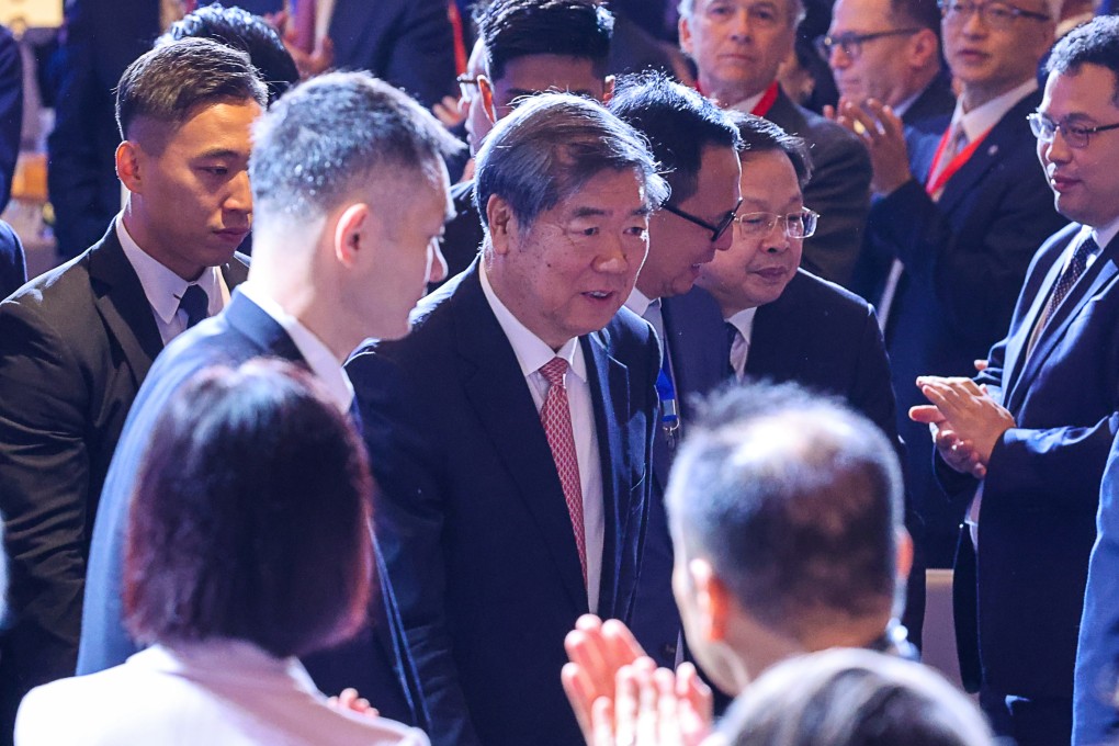 Chinese Vice-Premier He Lifeng (centre) at the opening of the three-day Global Financial Leaders’ Investment Summit in Hong Kong. Photo: Dickson Lee