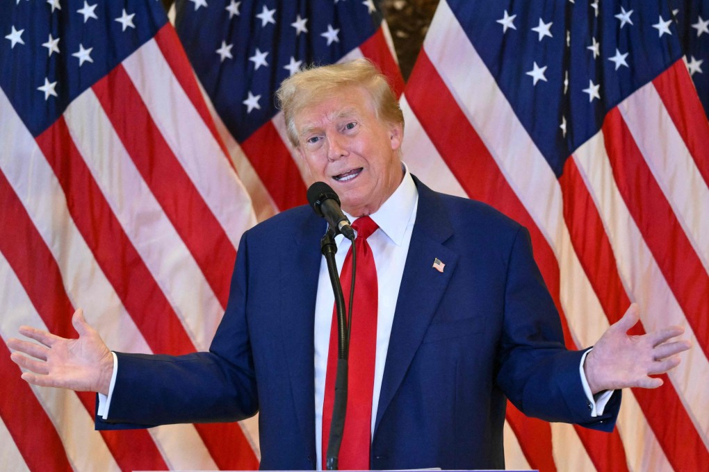 Donald Trump speaks during a press conference after being found guilty over hush-money charges at Trump Tower in New York City on May 31. Photo: AFP