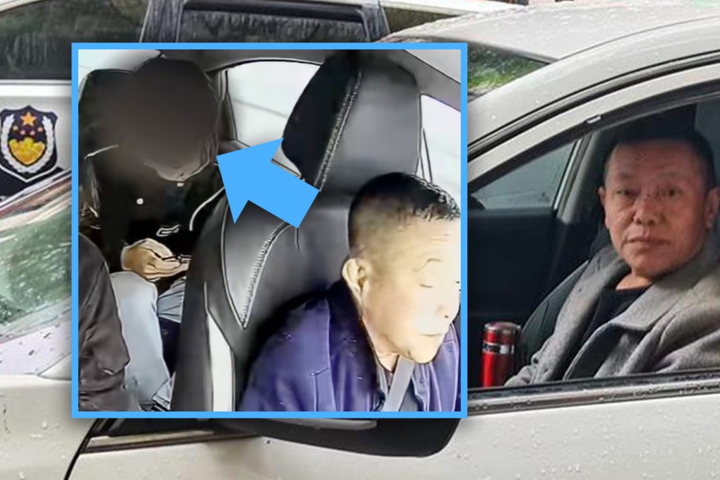 A cab driver in China was shocked when a passenger confessed to murder, and he helped police arrest the suspect by stalling. Photo: SCMP composite/Douyin
