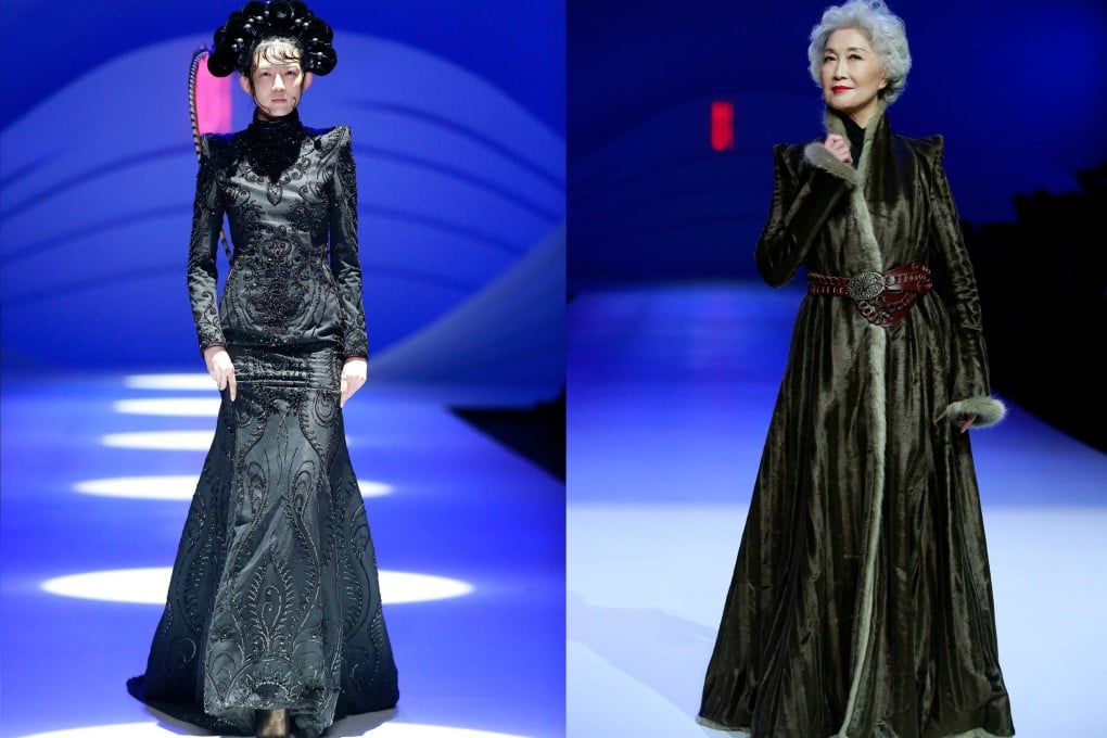 Outfits from Dutch-Chinese fashion designer Hu Sheguang’s “Silk Road” collection at London’s Natural History Museum in 2017. He is one of many designers making waves with looks inspired by traditional Chinese culture. Photo: sheguang-hu.com