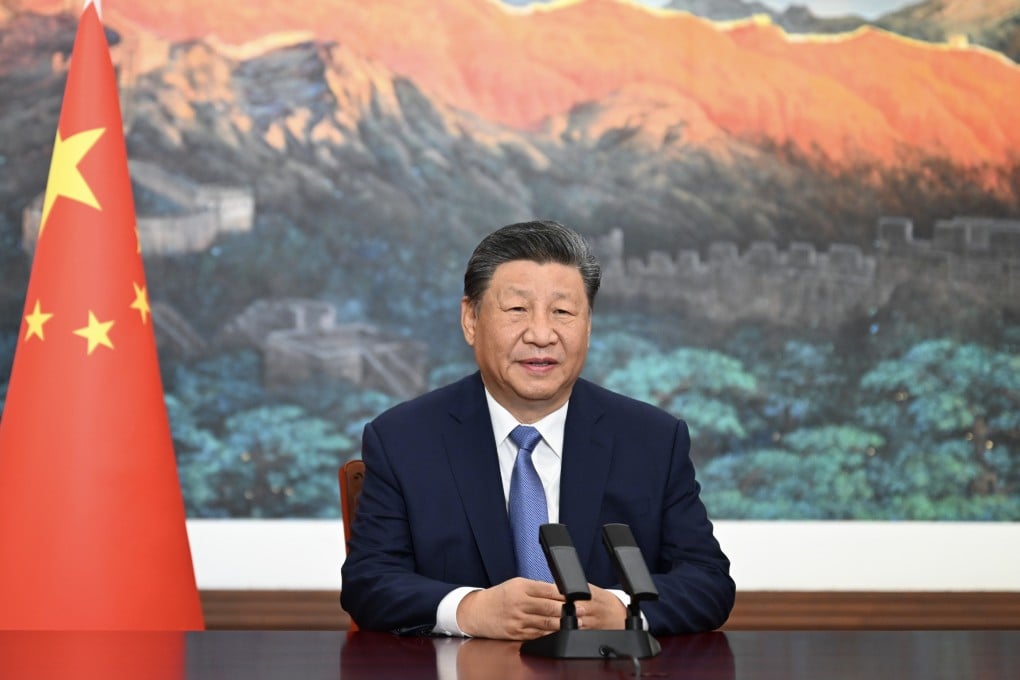 Chinese President Xi Jinping delivers remarks via video to the 2024 World Internet Conference, which opened in Wuzhen on November 20. Photo: Xinhua