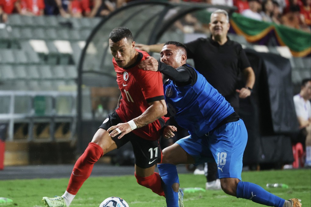 Everton Camargo scored the only goal in Hong Kong’s victory over Mauritius on Tuesday. Photo: Edmond So