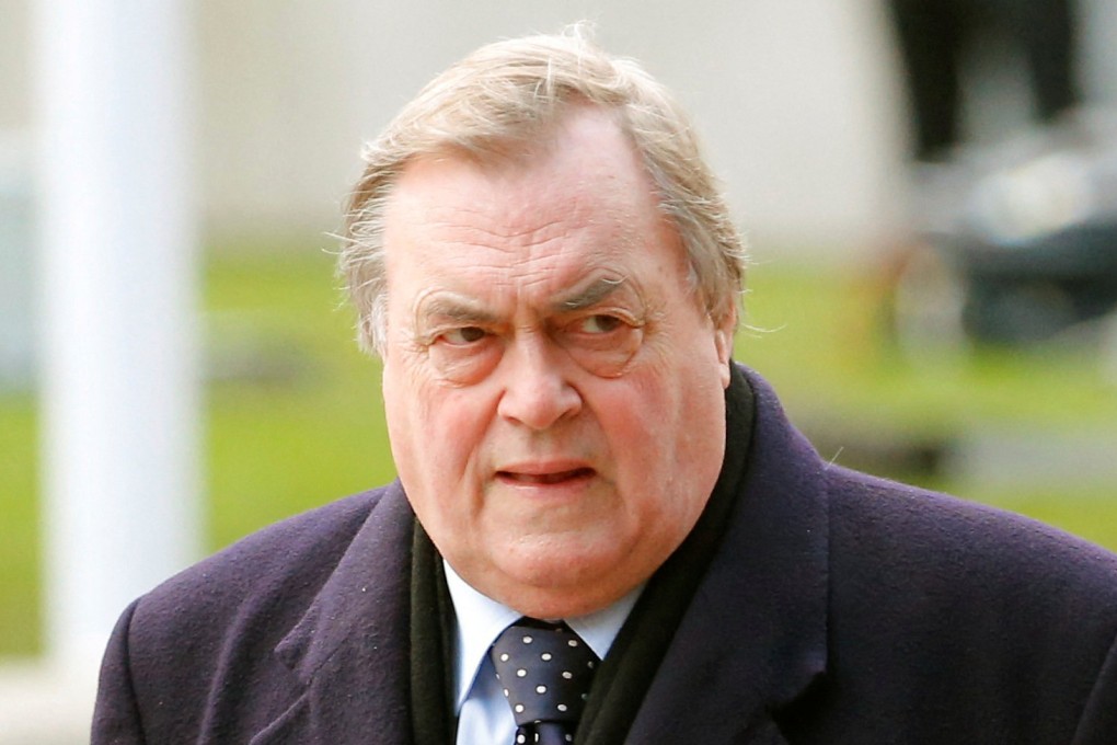 Former deputy prime minister John Prescott in 2012. File photo: Reuters