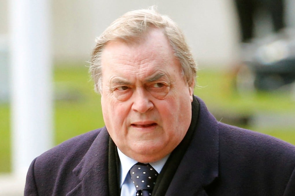 Former deputy prime minister John Prescott in 2012. File photo: Reuters
