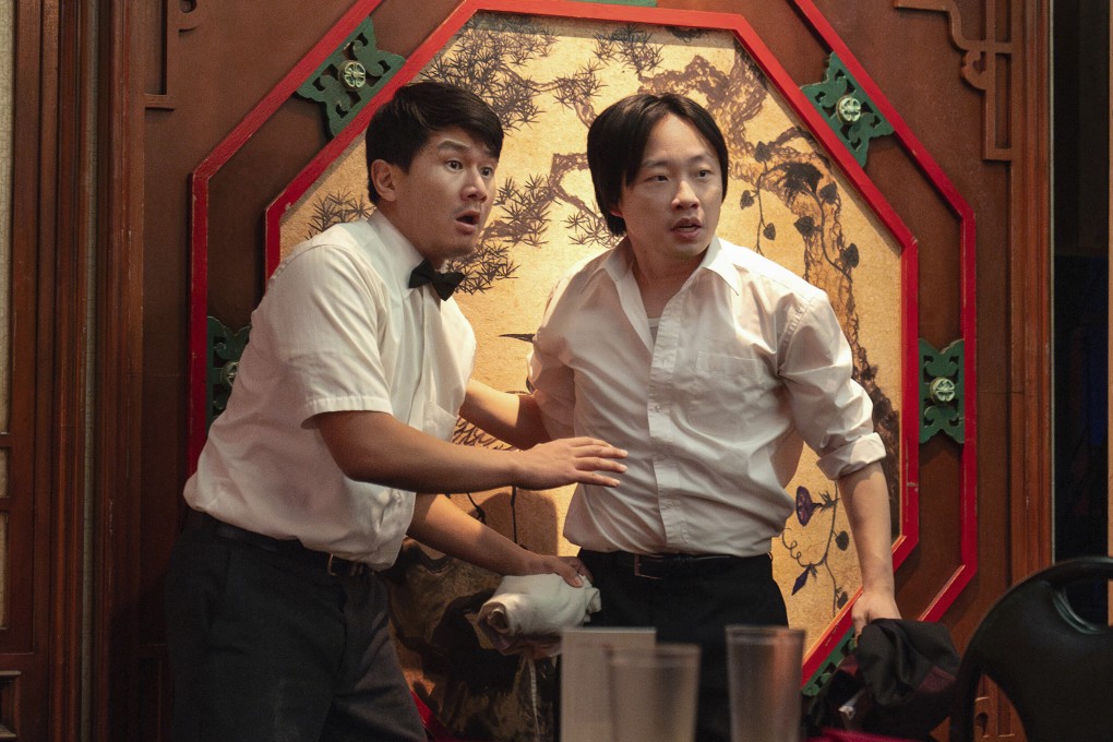 Ronny Chieng (left) and Jimmy O. Yang in a still from Interior Chinatown. Yang is the stand-out star in this clever series that sends up police procedurals and addresses racial stereotyping. Photo: Mike Taing/Hulu via AP