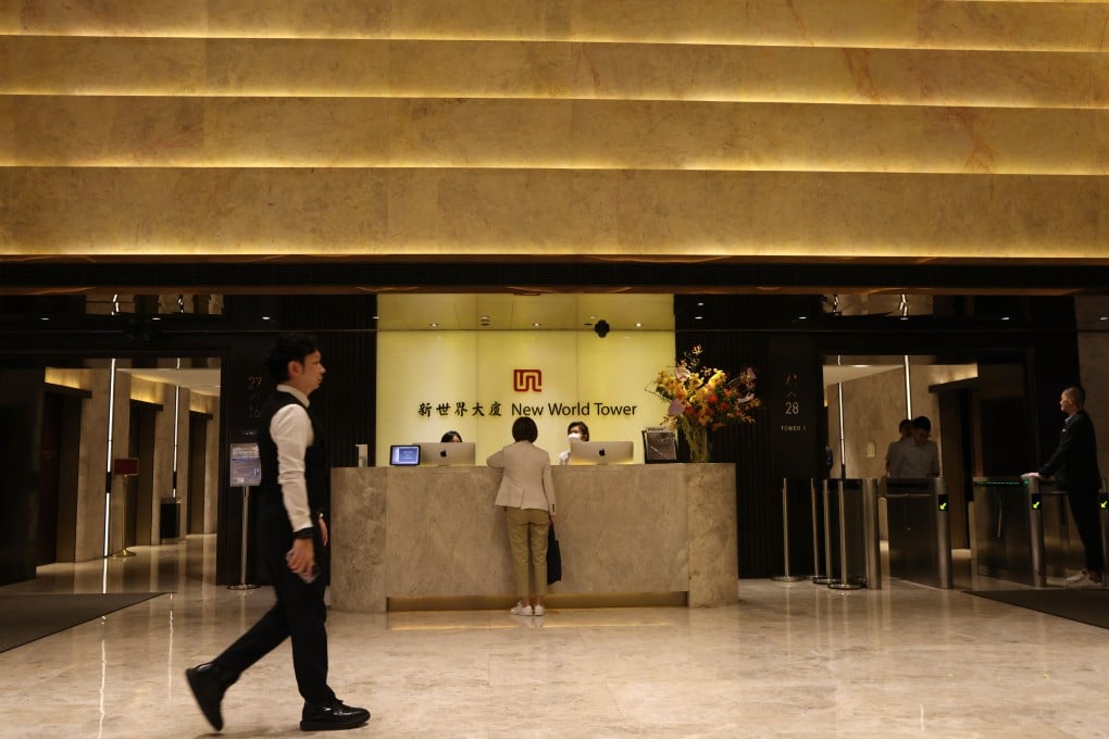 A view of the group’s headquarters in New World Tower in Central. Photo: Jelly Tse