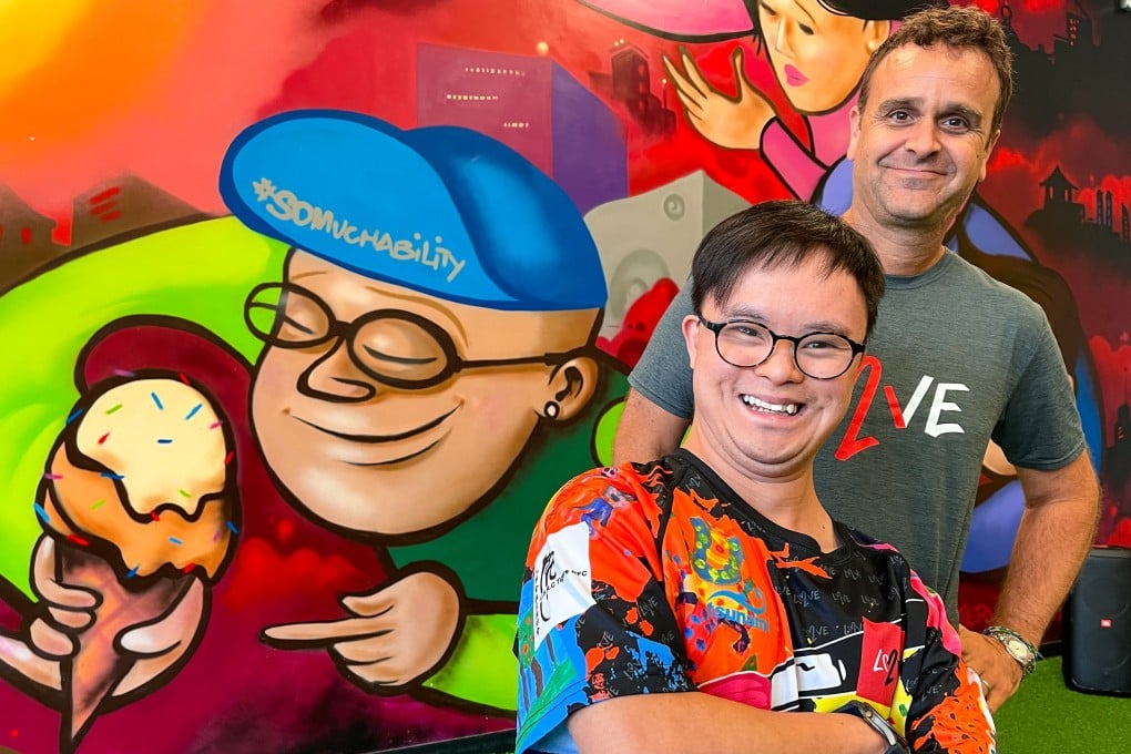 Nathan Leung (left) and Jeff Rotmeyer, founder and CEO of the Love 21 Foundation. Photo: Cindy Sui