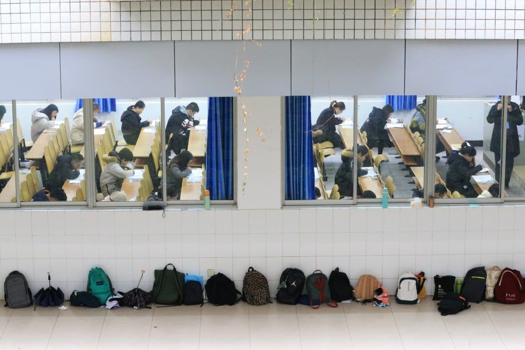 Students hoping to pursue advanced degrees take the national postgraduate entrance exam in China’s Hunan province. Photo: Xinhua