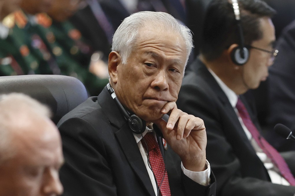Singapore’s Defence Minister Ng Eng Hen attends an Asean Defence Ministers’ Meeting Plus in Jakarta, Indonesia, in November 2023. Photo: Pool/AP