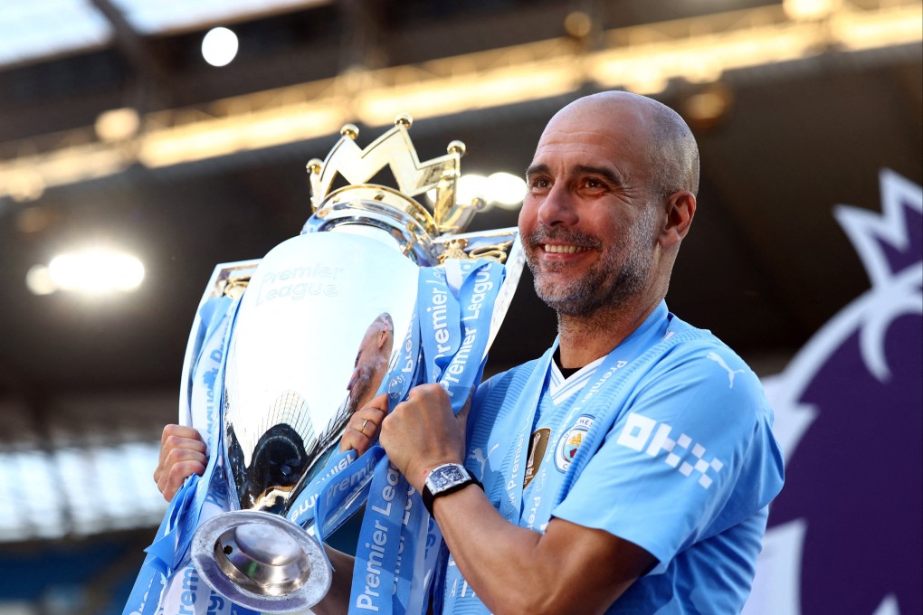 Pep Guardiola has signed a contract extension with Manchester City which could keep him at the club for 11 years. Photo: Reuters