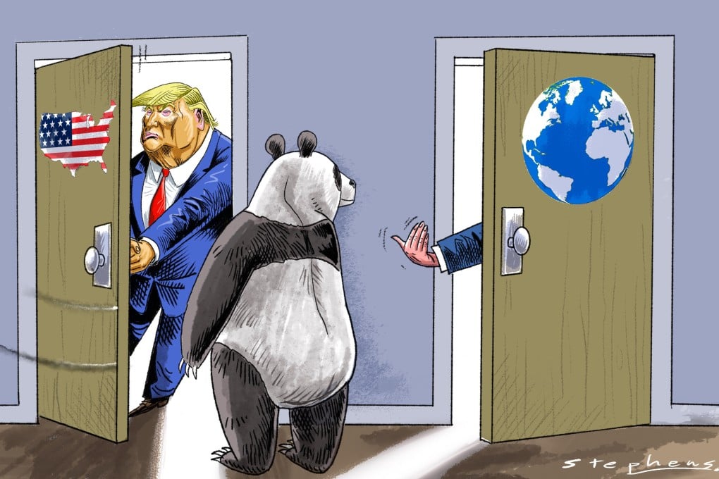 With the US poised to escalate the trade war, China must focus on boosting self-sufficiency and diversifying its options beyond the West. Illustration: Craig Stephens