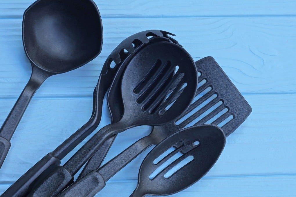 Everyday household items made of black recycled plastic, including kitchen utensils, takeaway containers, toys and hair accessories, have a high chance of containing dangerous levels of flame retardants and other toxic chemicals, a new study finds. Photo: Shutterstock Images