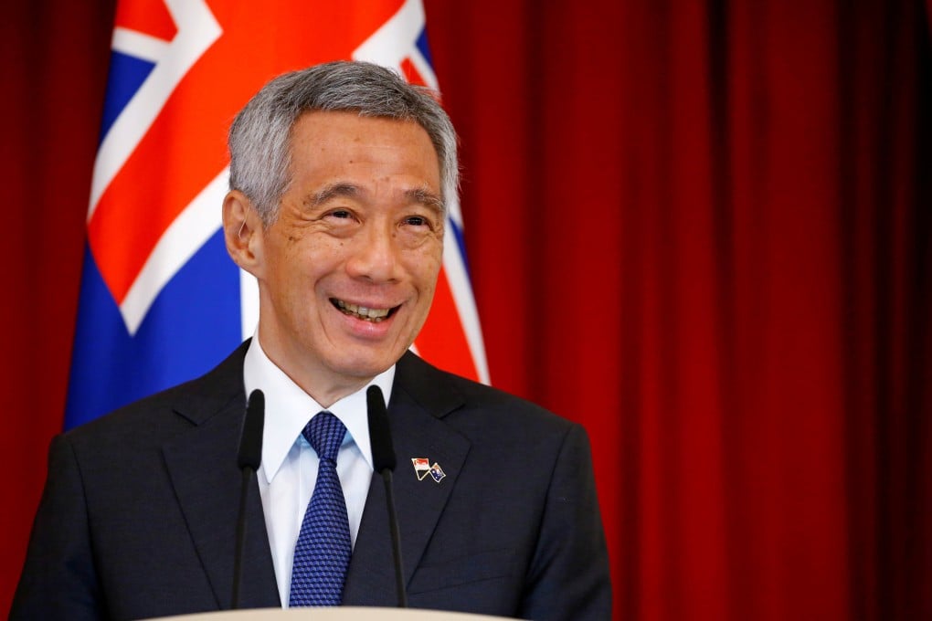 Singapore’s then-Prime Minister Lee Hsien Loong speaks at the Istana in Singapore on June 7, 2019. Photo: Reuters