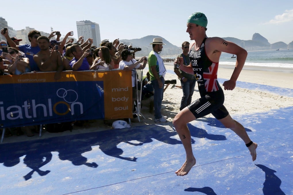 Alistair Brownlee on his way to retaining his Olympic title in Rio in 2016. Photo: Reuters