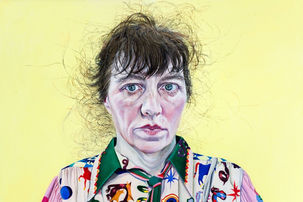 Detail from Ishbel (2024), a self-portrait by  Ishbel Myerscough on show in an exhibition of the British artist’s work at Flowers Gallery in Sheung Wan, Hong Kong. Photo: Ishbel Myerscough
