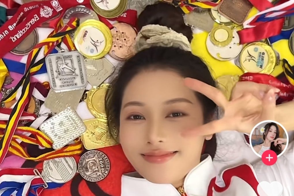 Former Chinese gymnast Wu Liufang saw her Douyin follower count explode after posting a series of photos on the Chinese social media site. Photo: Douyin/ Wu Liufang