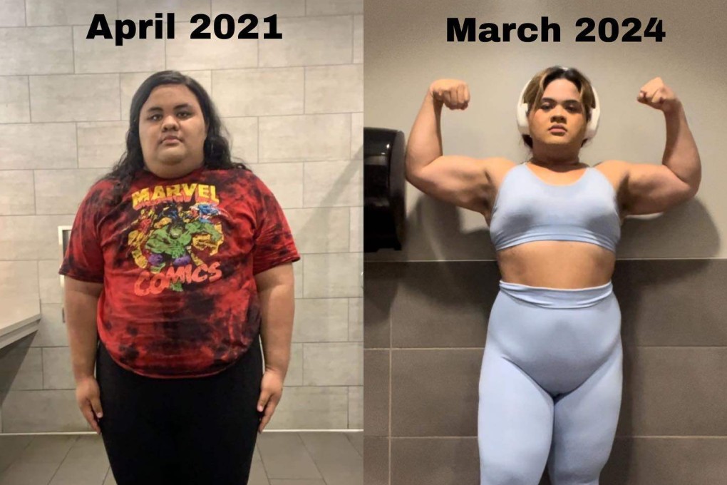 Ese Milan, a Polynesian Samoan content creator in Las Vegas, had weight-loss surgery at age 22 and started strength training. She has lost 68kg since 2021. Photo: Instagram/ese.milan