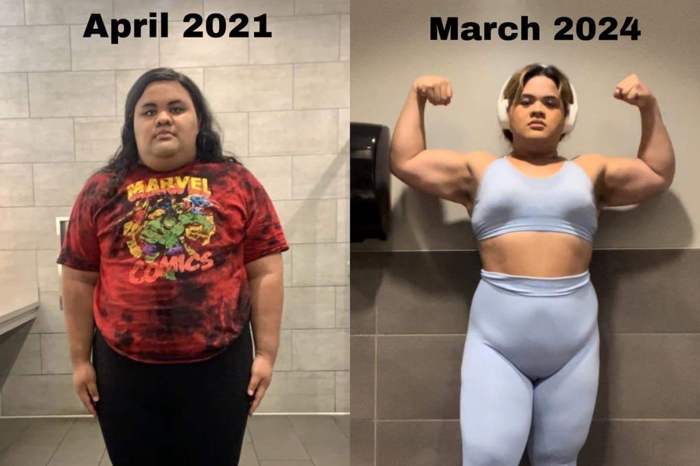Ese Milan, a Polynesian Samoan content creator in Las Vegas, had weight-loss surgery at age 22 and started strength training. She has lost 68kg since 2021. Photo: Instagram/ese.milan