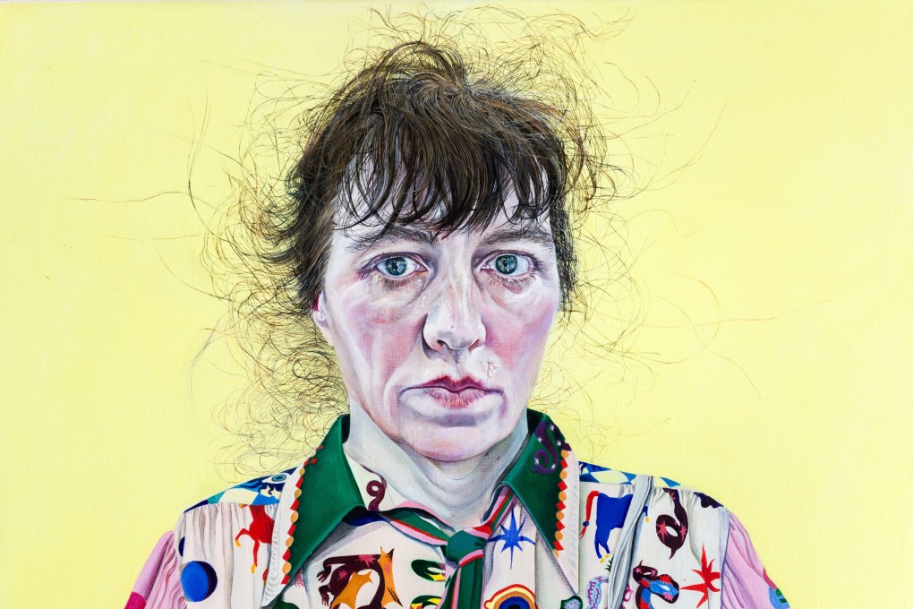 Ishbel (2024), a self-portrait by Ishbel Myerscough, whose debut Asian solo show of her paintings runs at Flowers Gallery in Hong Kong until January 2025.