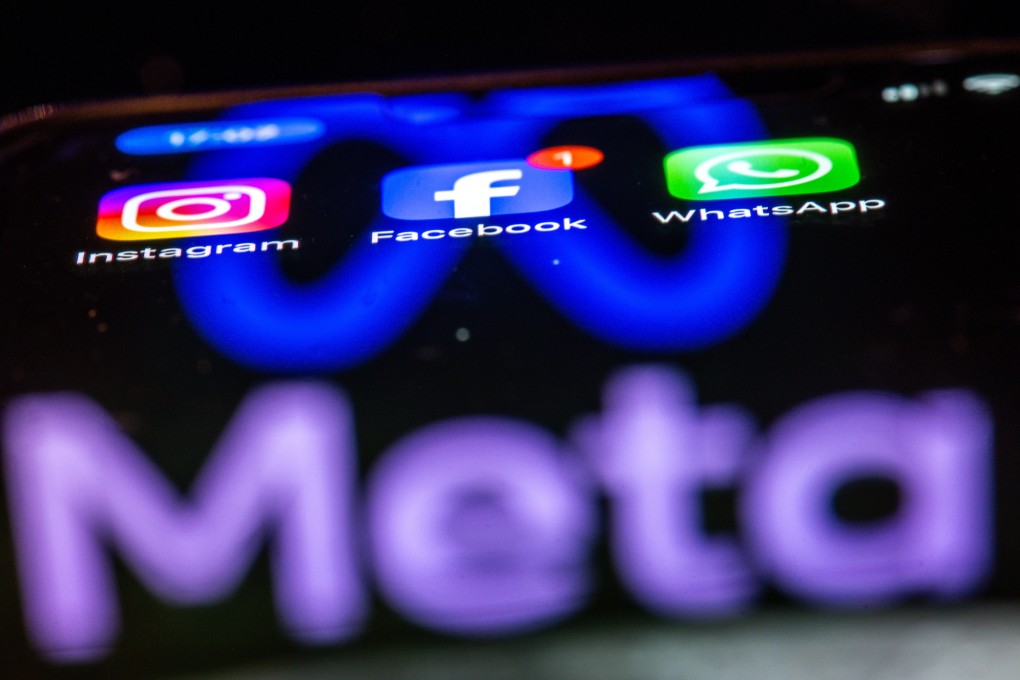 The Instagram, Facebook and WhatsApp apps are seen on a smartphone screen in this arranged photo taken May 16, 2024. Photo: dpa