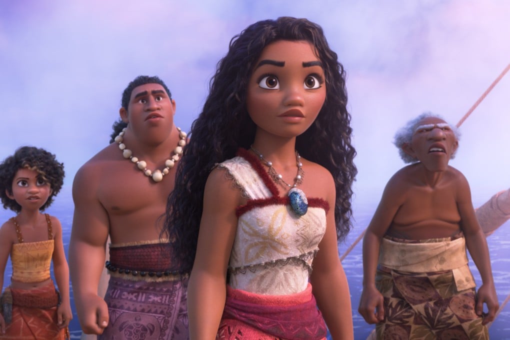 Moana, voiced by Auli’i Cravalho, in a still from Moana 2 (category: I), co-starring Dwayne Johnson. Directed by David Derrick Jnr, Jason Hand and Dana Ledoux Miller. Photo: Disney